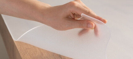 Frosted table cover