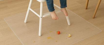 Splat mat high chair